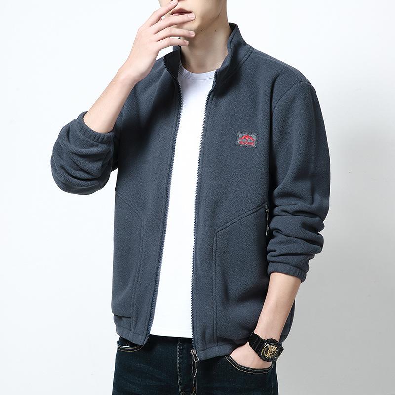 2020 Spring Fleece Jacket Korean Fashion Sportswear Men Sweatshirt Jacket Autumn Winter Coats Breathable Casual Jacket For Men