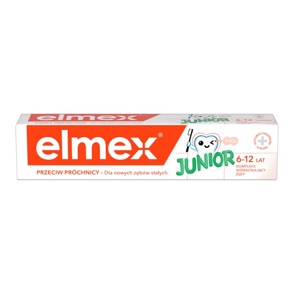Elmex Junior, pasta do zębów dla dzieci 6-12 lat, 75 ml