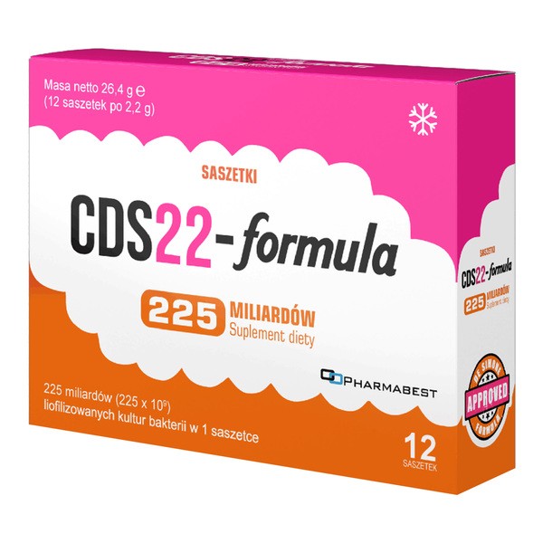Pharmabest CDS22-formula 225 mld (dawniej Vivomixx 225), saszetki z proszkiem, 12 szt.