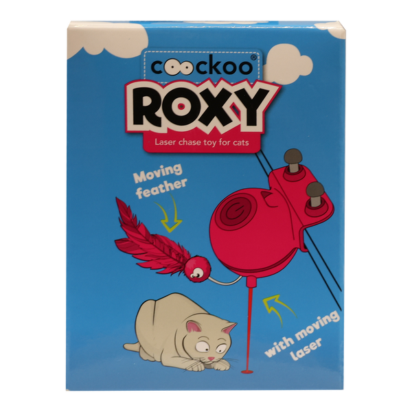 Coockoo Roxy Laser Toy, elektroniczna zabawka laserowa dla kota, różowy, 1 szt.