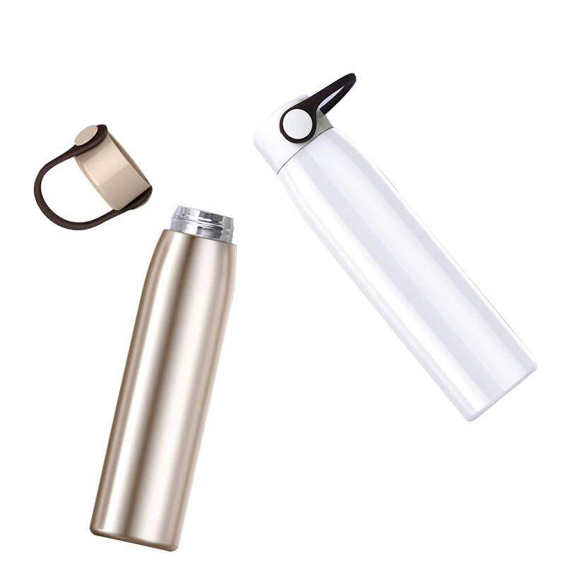 Nuovo 2018: tazza sottovuoto isolata a doppio strato in acciaio inox, per ufficio, famiglia, viaggi all'aperto, la mia borraccia con maniglia