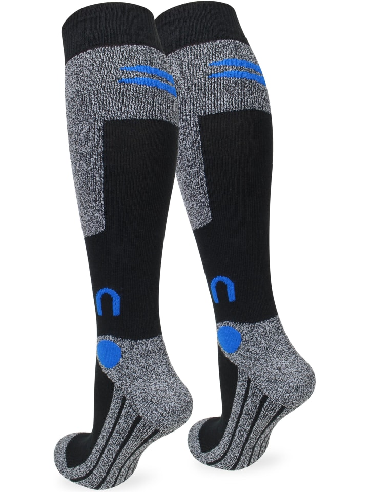 normani 2 Paar Ski-Kniestrümpfe in Blau günstig kaufen 35-38