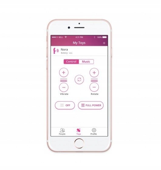 Lovense Nora, wibrator króliczek sterowany aplikacją, 1 szt.