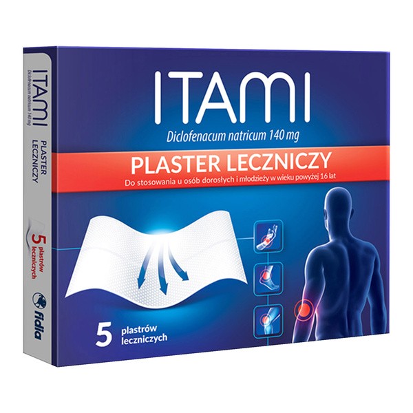 Itami, 140 mg, plastry lecznicze, 5 szt.