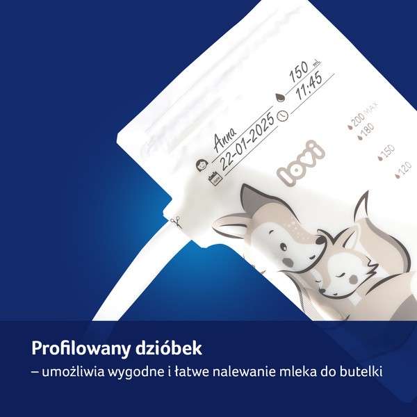 Canpol Lovi, torebki do przechowywania pokarmu, 25 szt.