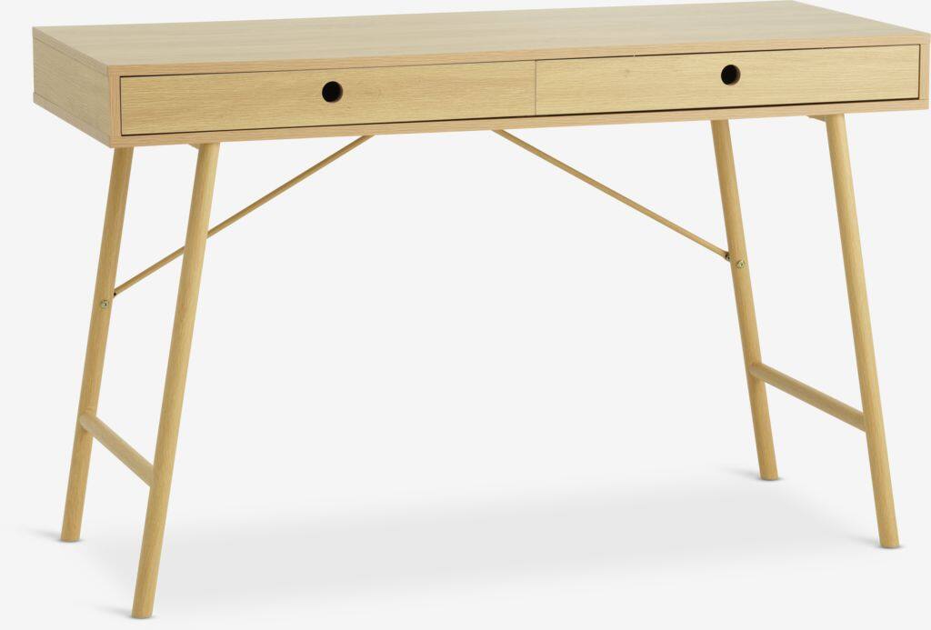 LINDVED Skrivebord LINDVED 48x120 2 skuffer eg farve