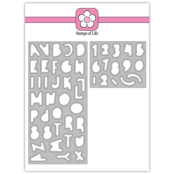 alphabet4CreativeDex .75 Inch Alphabet & Numbers Stamp and Die Bundle
