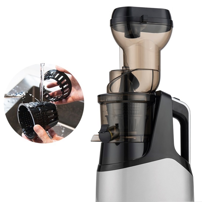 Wolnoobrotowa sokowirówka 7LV, wyciskarka ślimakowa na zimno, bez filtra, łatwa w myciu, elektryczna sokowirówka do owoców, duży kaliber, wielokolorowa