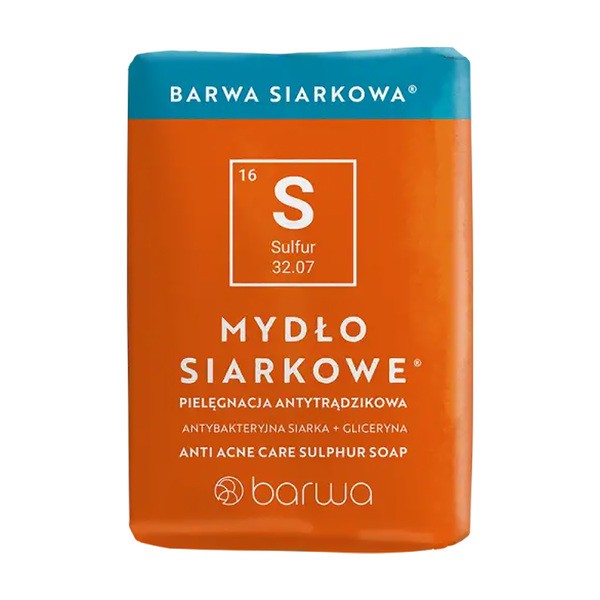 Barwa Siarkowa, mydło siarkowe antytrądzikowe, 100 g