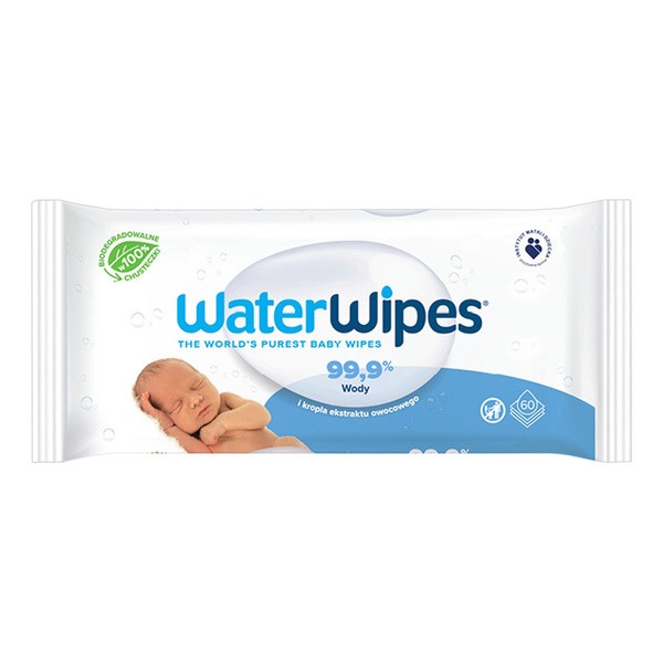 WaterWipes, chusteczki dla niemowląt, 60 szt.