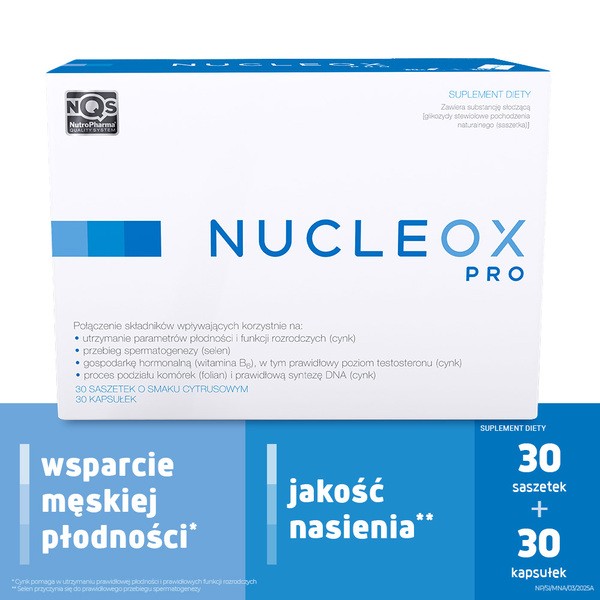 Nucleox PRO, kapsułki, 30 szt. + saszetki, 30 szt.