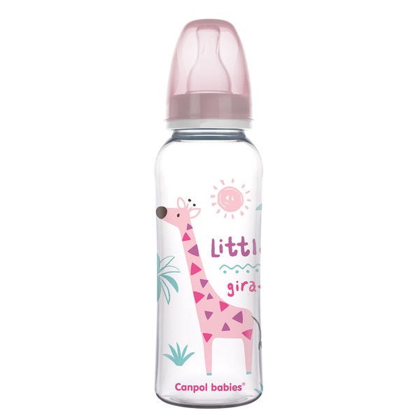 Canpol babies Africa, butelka wąska, dekorowana, 250 ml