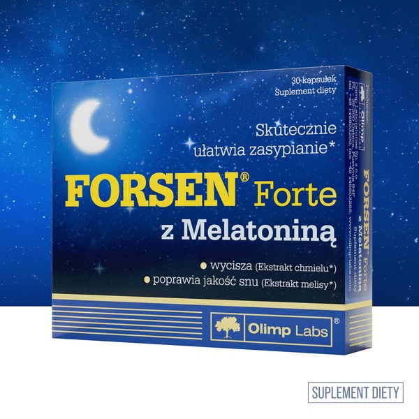 Olimp Forsen Forte z melatoniną, kapsułki, 30 szt.