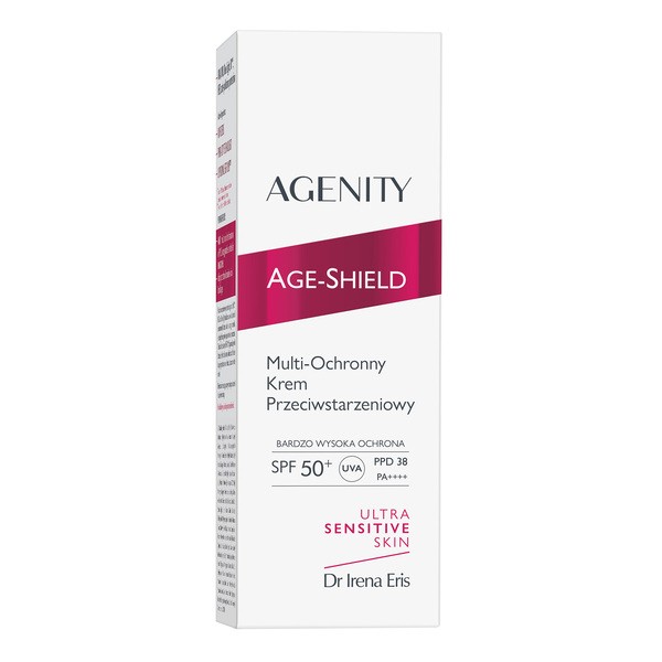 Agenity Age-Shield, multi-ochronny krem przeciwstarzeniowy SPF 50+, 50 ml