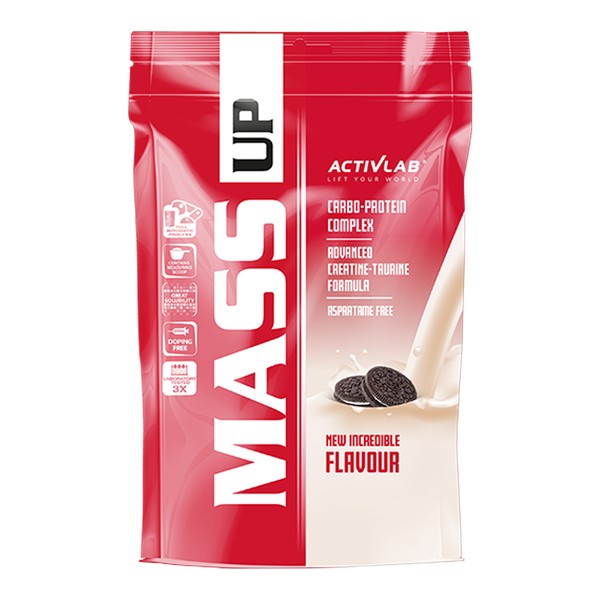 MASS UP Activlab Pharma, smak ciasteczkowy, proszek, 1200 g
