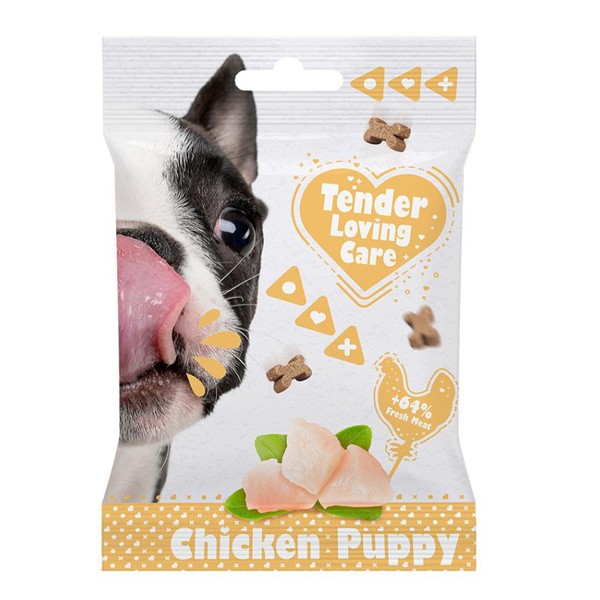 Tender Loving Care Puppy Chicken, miękkie przysmaki dla szczeniąt z kurczakiem, 100 g