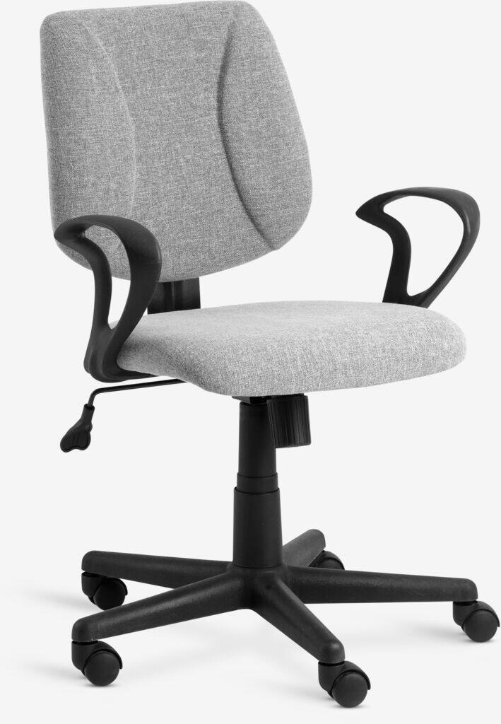 RUNGSTED Kontorstol RUNGSTED Grå Stof/Sort