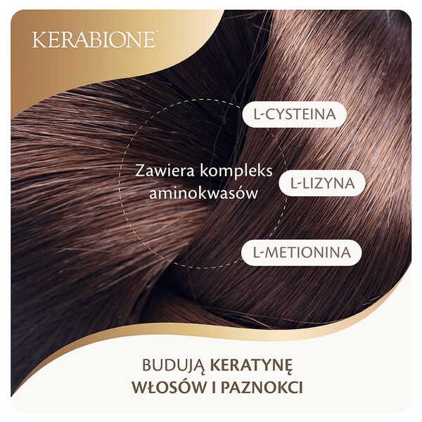 Kerabione, dla włosów, paznokci, skóry, kapsułki, 60 szt.