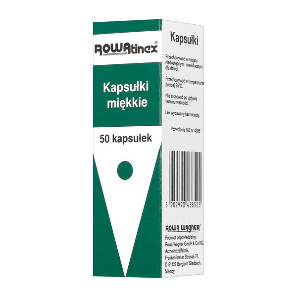 Rowatinex, kapsułki miękkie, 50 szt.