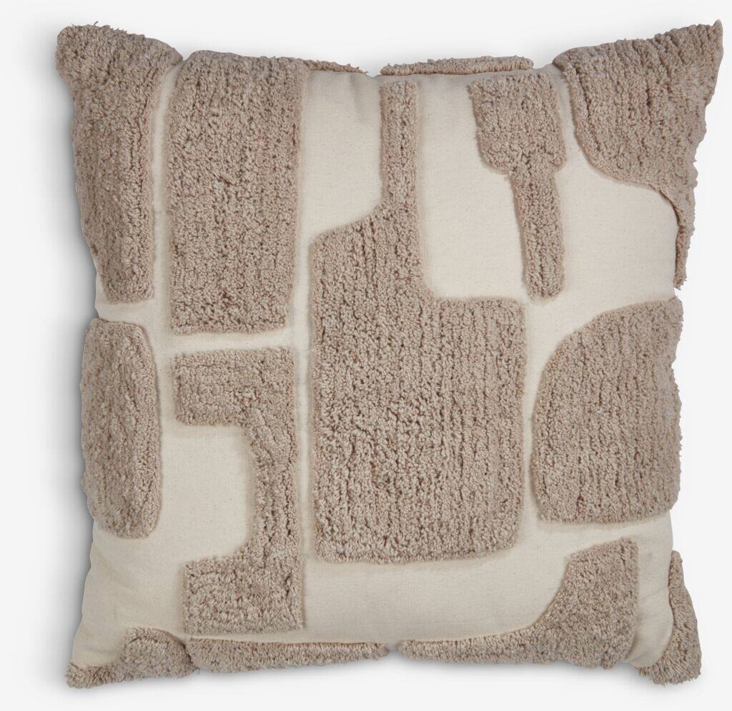 DVERGFAKS Pyntepude DVERGFAKS 45x45 gråbeige