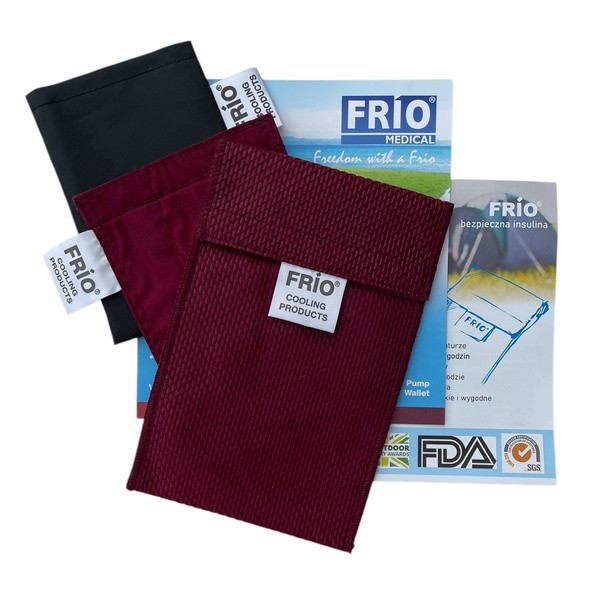Frio Pump, termiczne etui do przechowywania pompy insulinowej, bordowe, 1 szt.