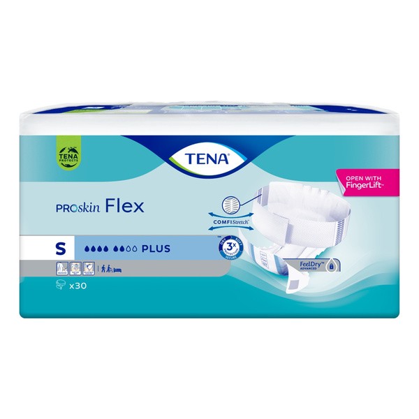 Tena ProSkin Flex Plus, pieluchomajtki, rozmiar S, 30 szt.