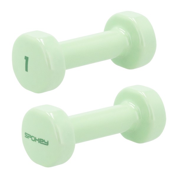 Spokey Shape, zestaw hantli winylowych, 2 x 1 kg