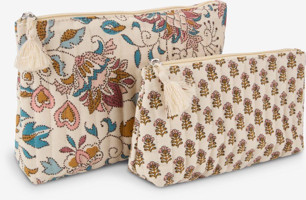 SVALSTA kosmetikpung 2 stk. flerfarvet