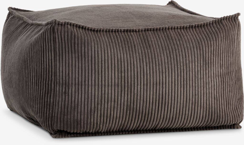 AARS AARS 65x65 corduroy puf i mørk sandfarve