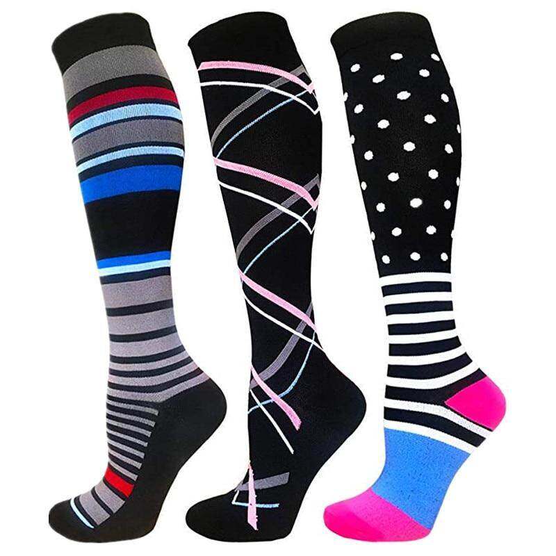 49 Styles Men Socks Compression Golf Stockings Running Basketball Football Socks Anti swelling Stretch Outdoor Sports Socks