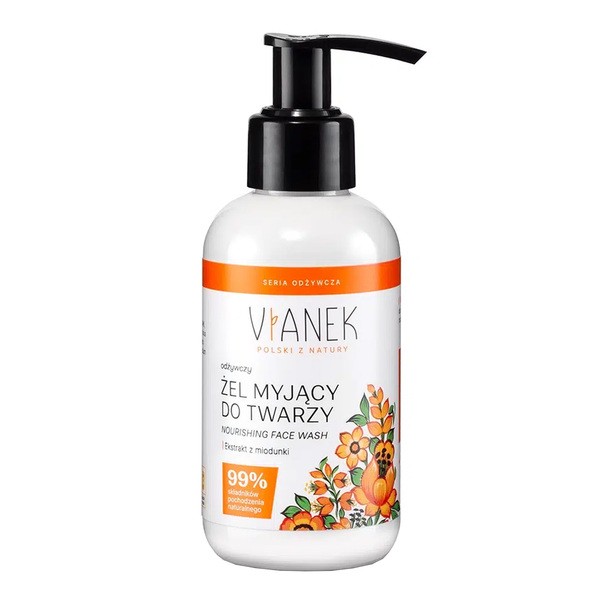 Vianek, odżywczy żel myjący do twarzy, 150 ml
