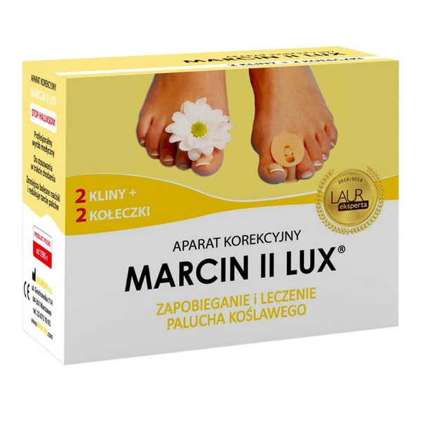 Marcin II Lux, aparat korekcyjny na haluksy, na dzień, 1 zestaw