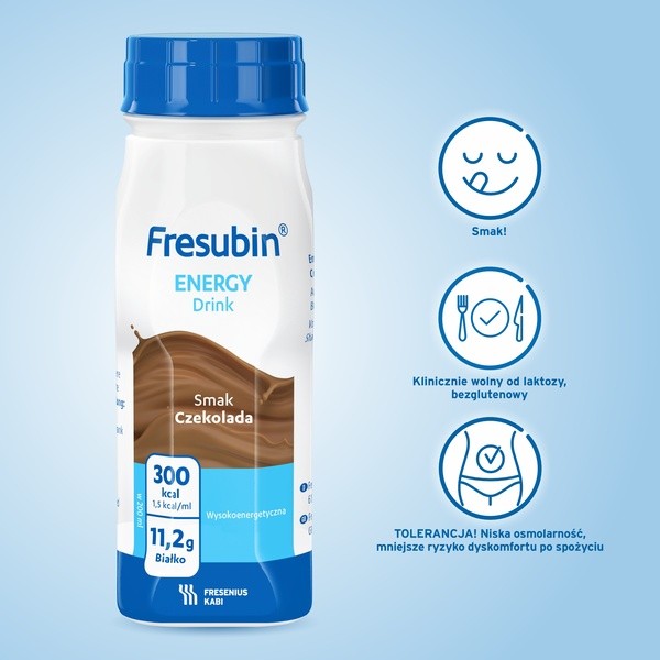 Fresubin Energy Drink, płyn o smaku czekolady, 4 x 200 ml