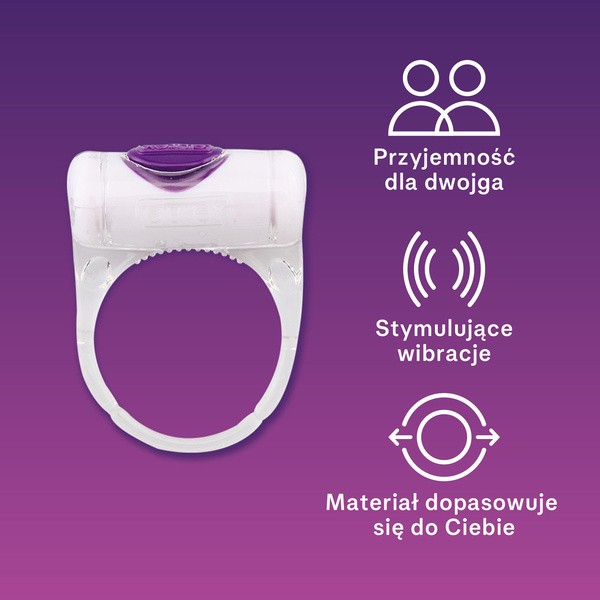 Durex Vibe Ring, nakładka wibracyjna, 1 szt.