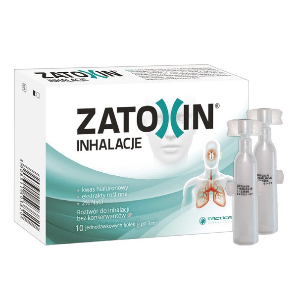 Zatoxin Inhalacje, hipertoniczny roztwór do inhalacji, 3 ml, 10 ampułek