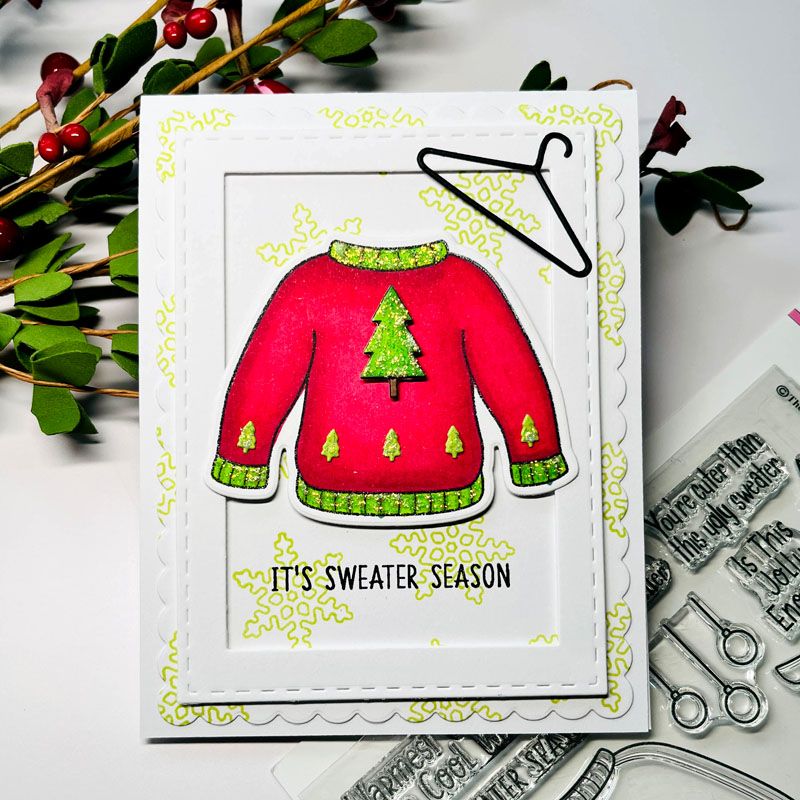 crazysweater2stamp Clear Stamp Set