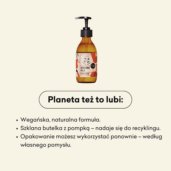 Mydlarnia 4 Szpaki, Korzenna Kola, naturalne mydło w płynie, 500 ml