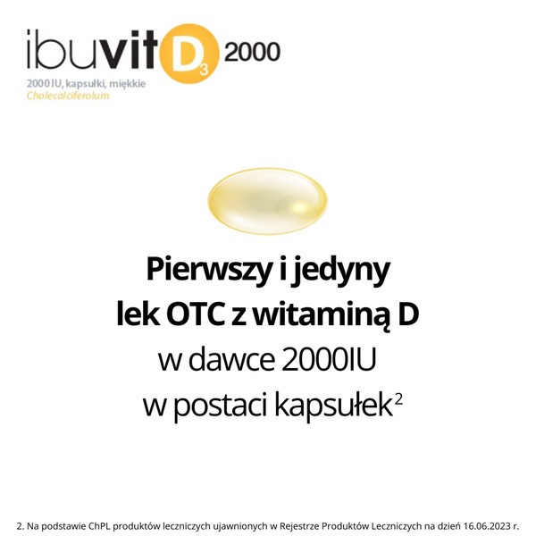 Ibuvit D3, 2000 IU, kapsułki miękkie, 150 szt.