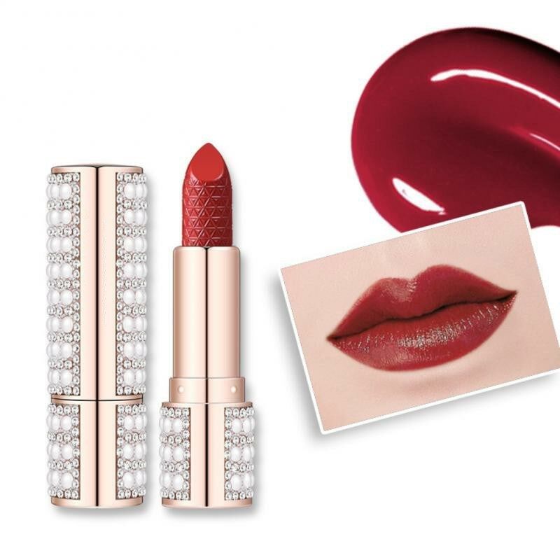 Batom Matte Velvet em 6 Cores, Gloss Labial, Maquiagem Hidratante, Cosmético à Prova d'Água, Longa Duração, Batom Vermelho TSLM1