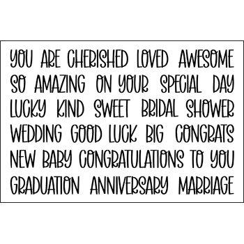 Congrats and More Clear Stamps Set of 29