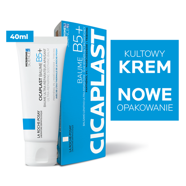La Roche-Posay Cicaplast Baume B5+, balsam kojący do twarzy i ciała, 40 ml