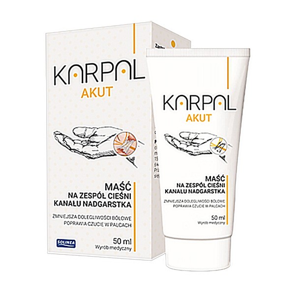 Karpal Akut, maść na zespół cieśni kanału nadgarstka, 50 ml