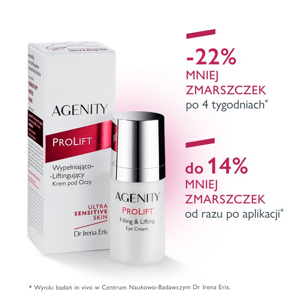 Agenity Prolift, wypełniająco - liftingujący krem pod oczy, 15 ml