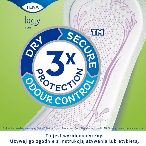 TENA Lady Slim Mini, specjalistyczne podpaski, 10 szt.
