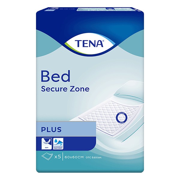 TENA Bed Plus OTC Edition, podkłady chłonne, 60 x 60 cm, 5 szt.