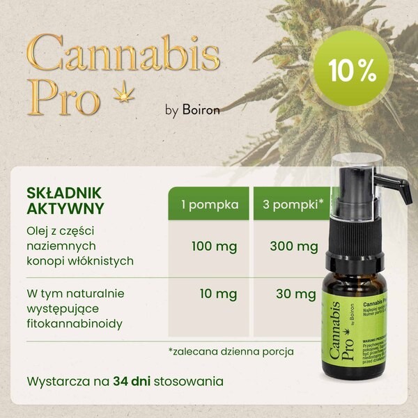 Cannabis Pro By Boiron 20%, olej, 11 ml