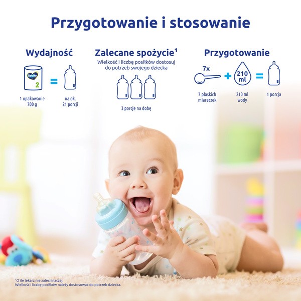 Bebiko 2 NUTRIflor Expert, mleko następne dla niemowląt, proszek, 6 m+, 700 g