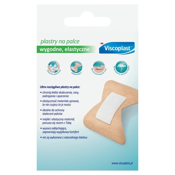 Viscoplast Plastry na palce, 44,5 mm x 51 mm, 10 szt.