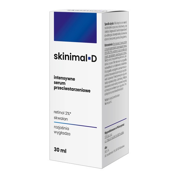 Skinimal D, intensywne serum przeciwstarzeniowe, 30 ml