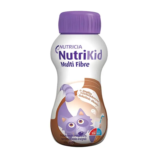 NutriKid Multi Fibre, smak czekoladowy, płyn, 200 ml